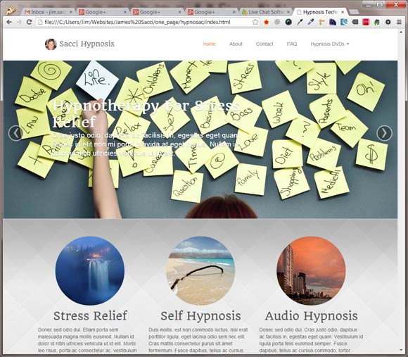 Web Design Screen Shot
